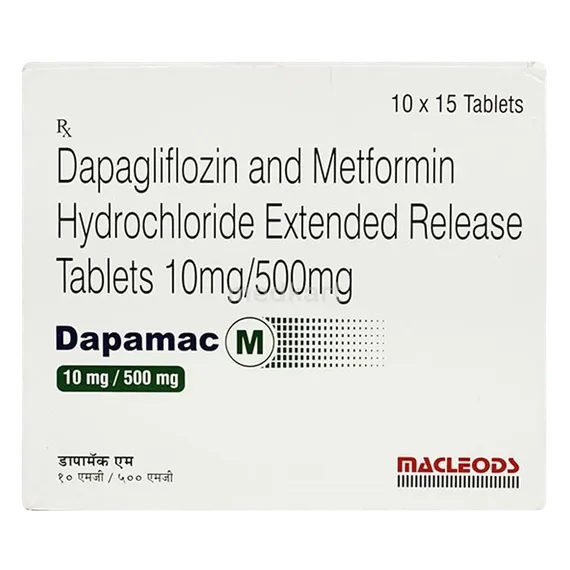 dapamac m 10/500mg tablet 10's
